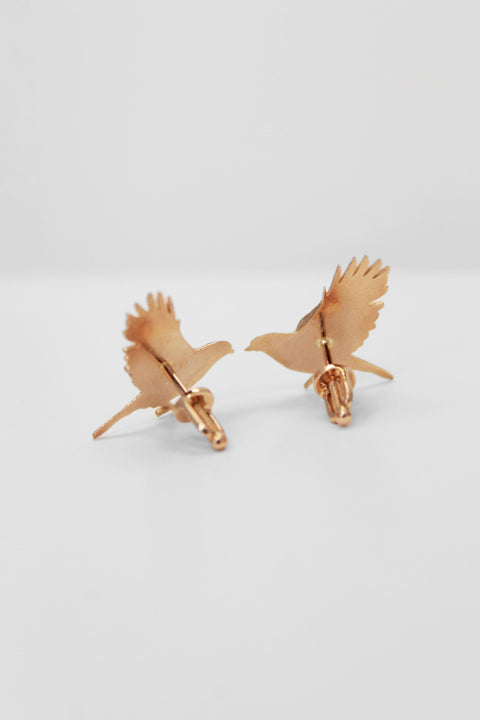 Earrings "Soloveyko" (Nightingale) small pair (gold)