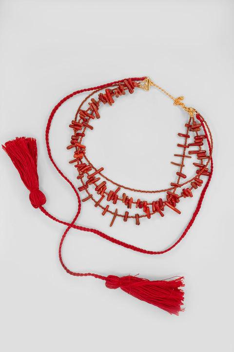 Necklace "Corali" (crystal)