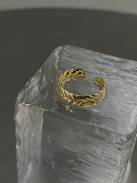 Set “Golden Wheat” (earring + ring)