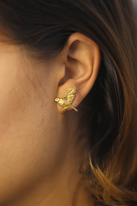 Earrings "Soloveyko" (Nightingale) small pair