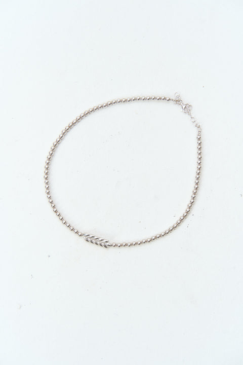 Necklace "The One" (silver with rhodium)