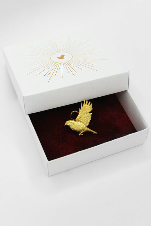 Earring "Soloveyko" big one in a gift box